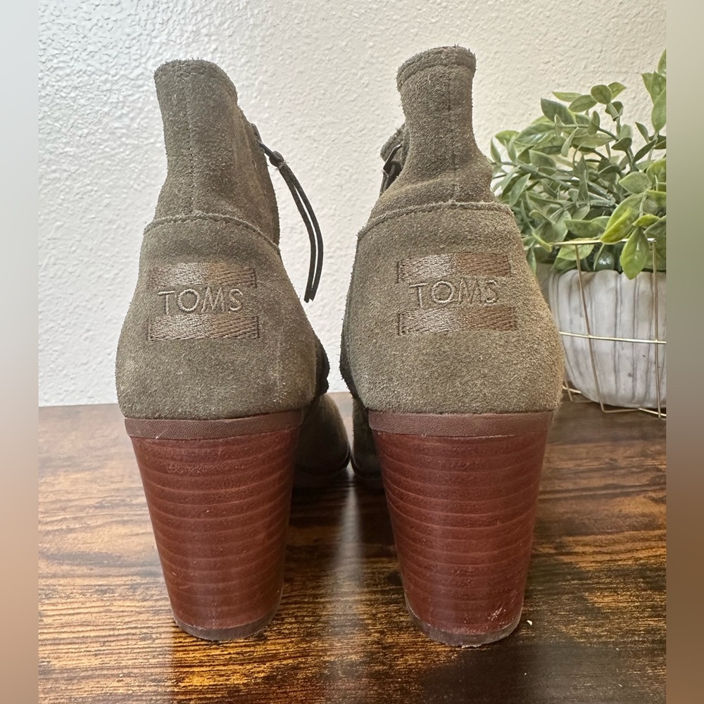 Toms Green Majorca Peep Toe Bootie - Picture 8 of 12